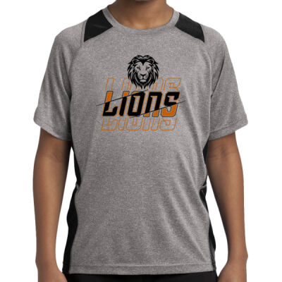 Youth Heather Colorblock Contender Tee "Athletic Shirt" 2 Thumbnail